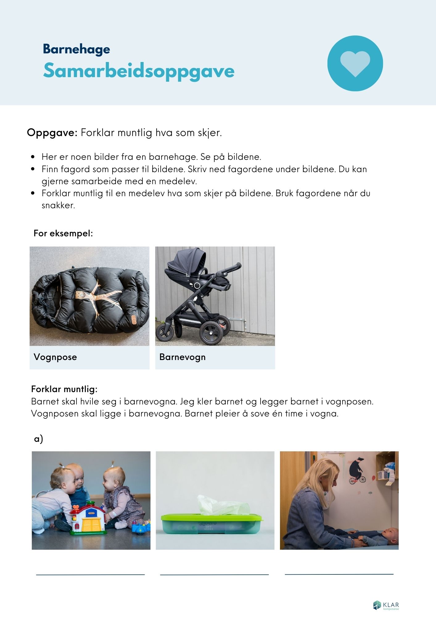 Barnehage - samarbeidsoppgave