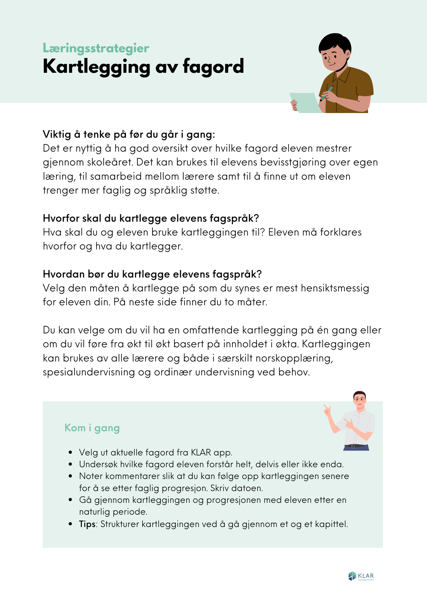 Kartlegging av fagord