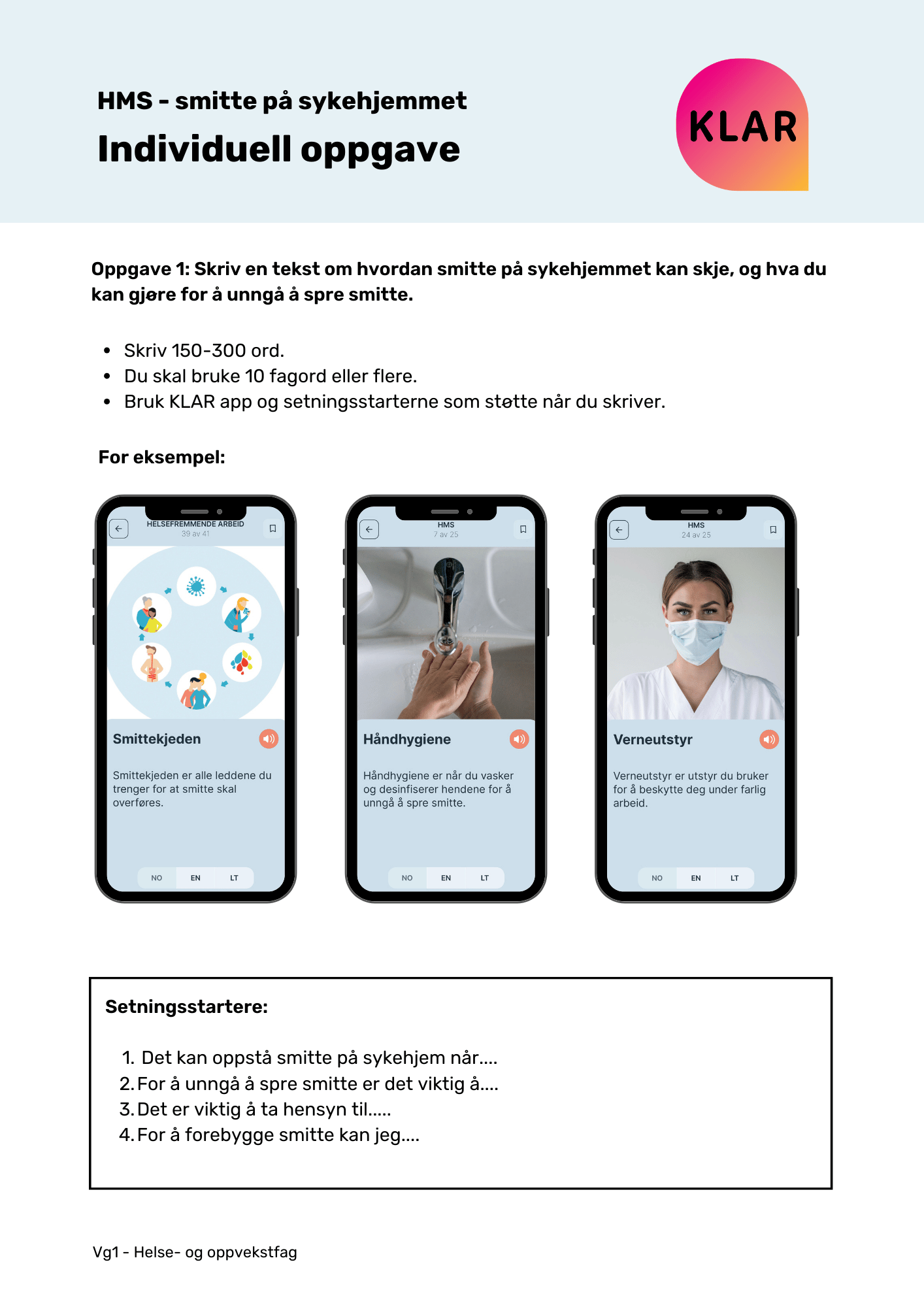 HMS - Smitte på sykehjemmet