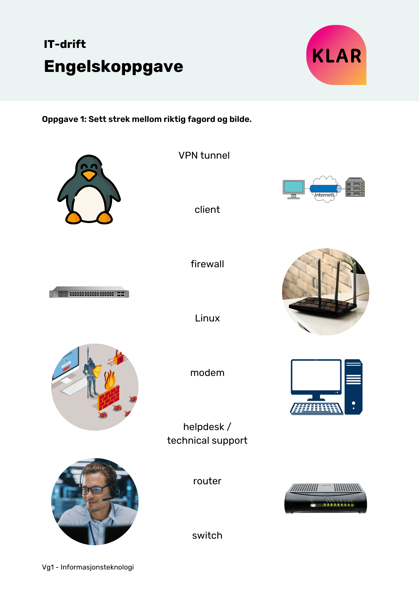 IT-drift - engelskoppgave