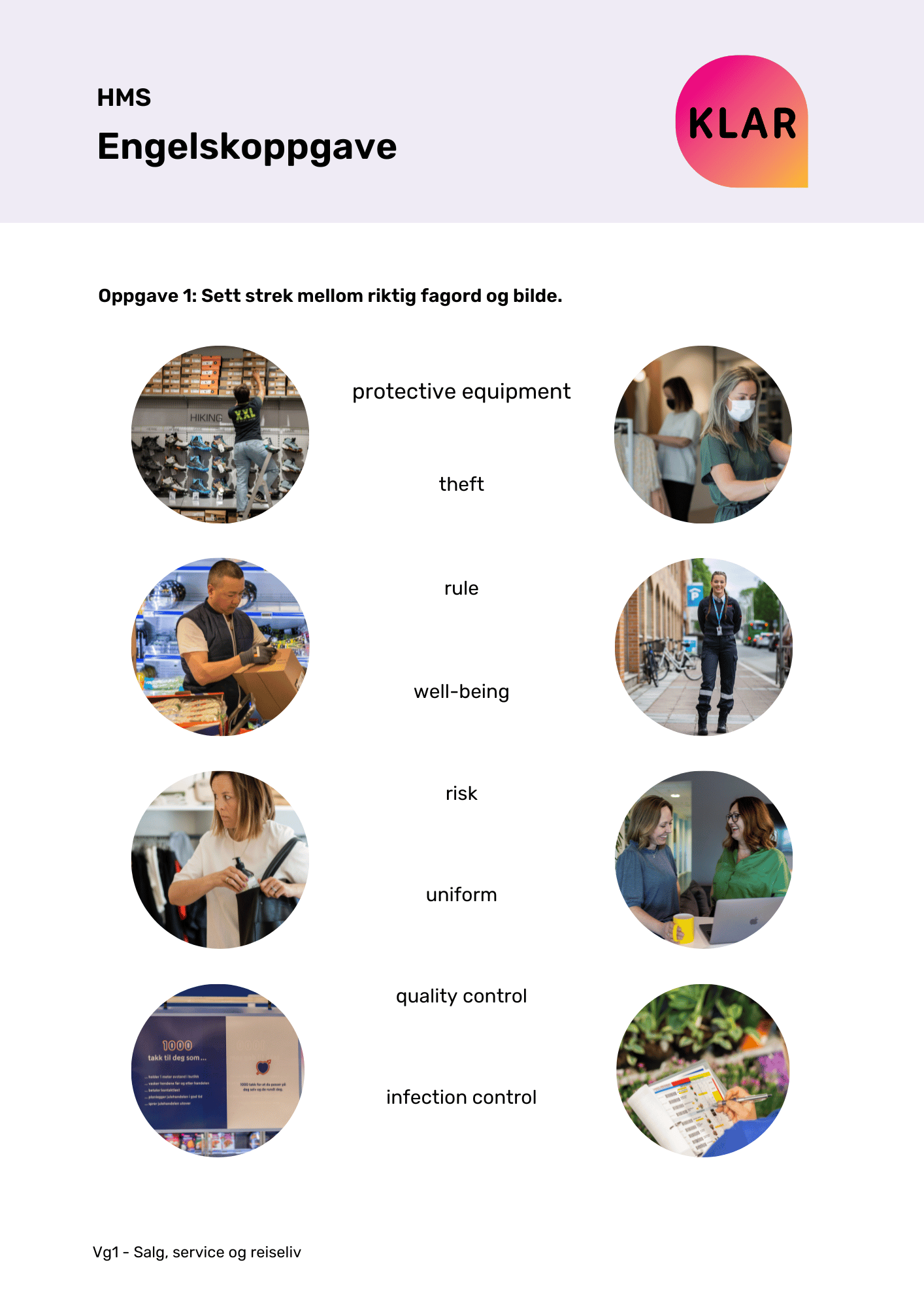 HMS - engelskoppgave