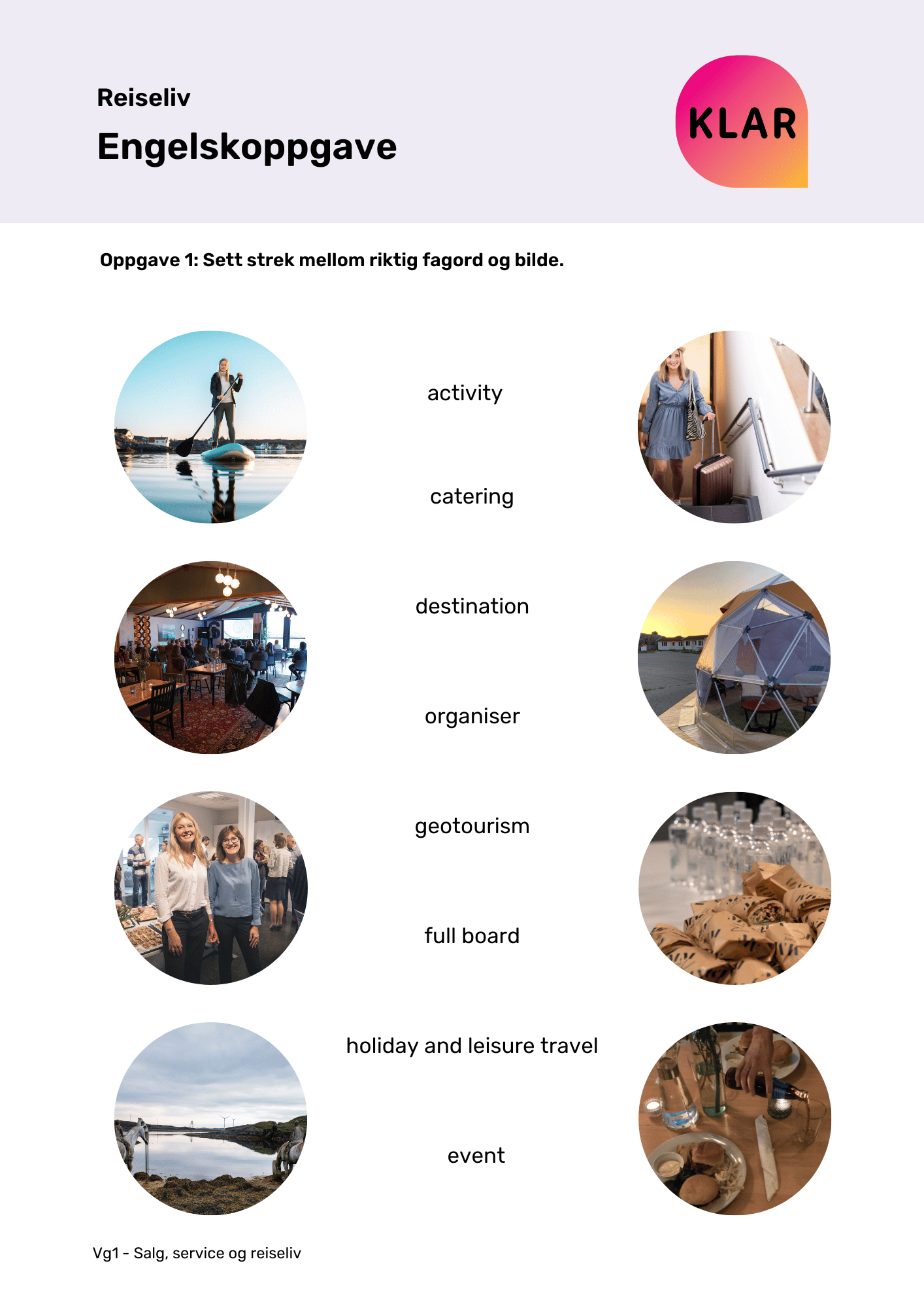 Reiseliv - engelskoppgave