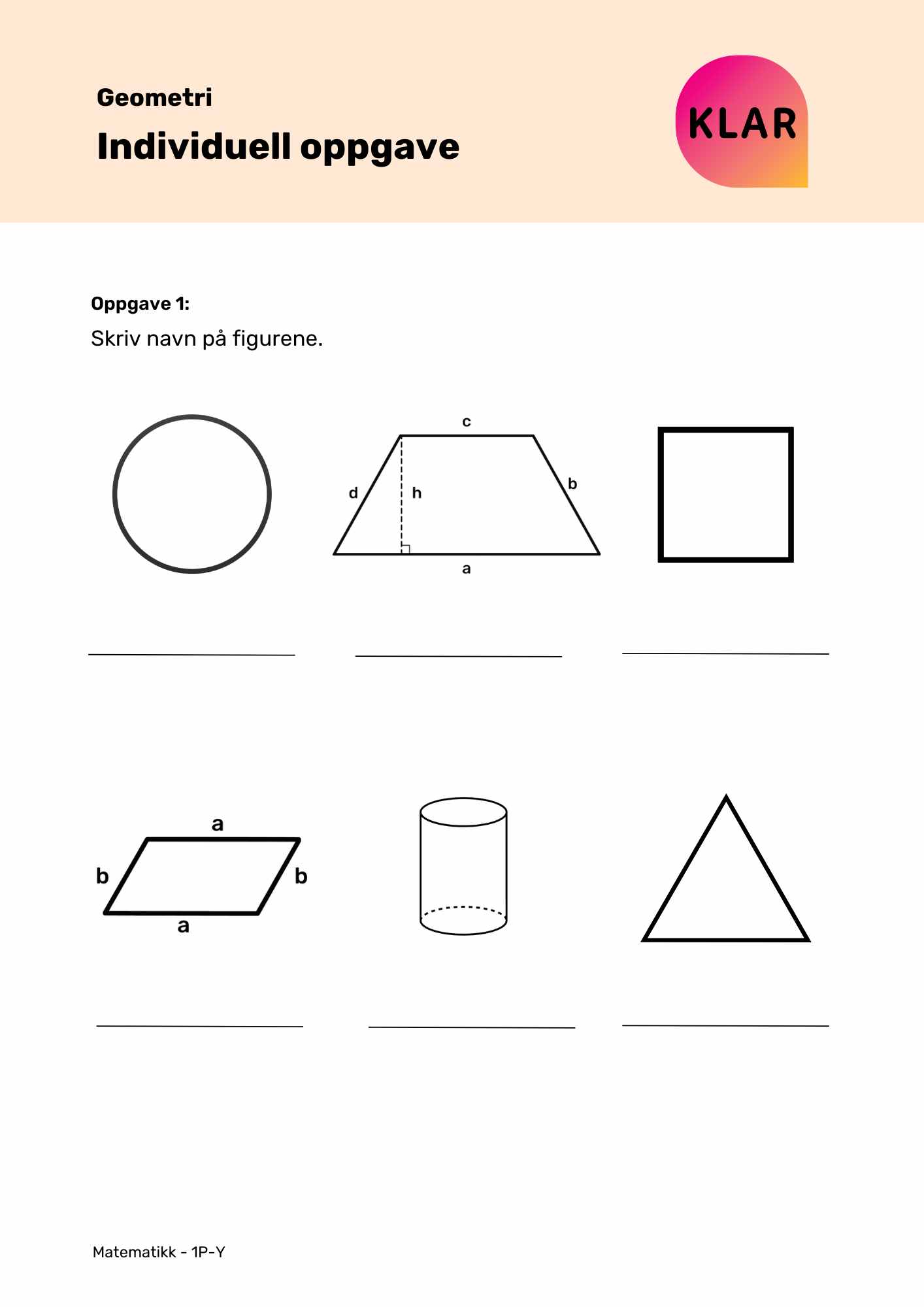 Geometri - Individuell oppgave