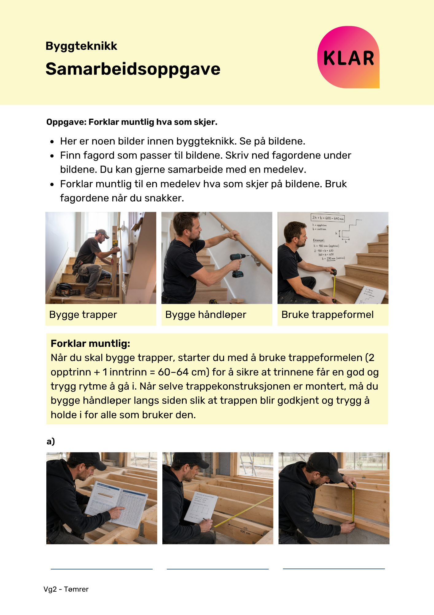 Byggteknikk - samarbeidsoppgave