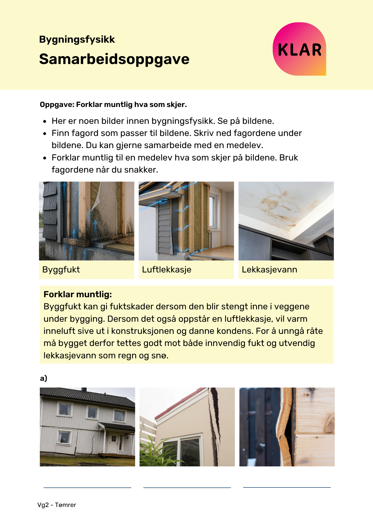 Bygningsfysikk - samarbeidsoppgave